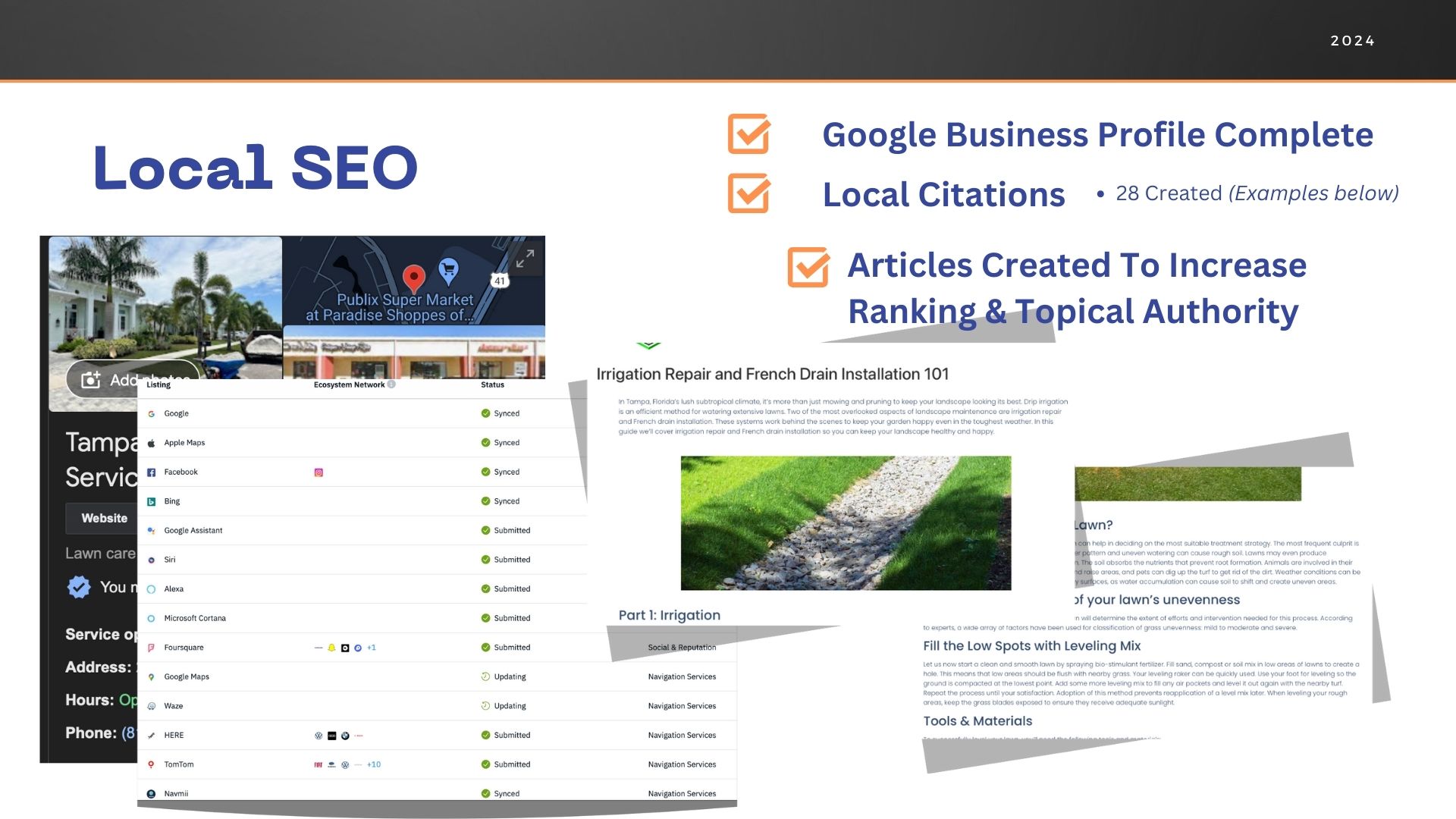 Tampa Topdressing Local Seo Service